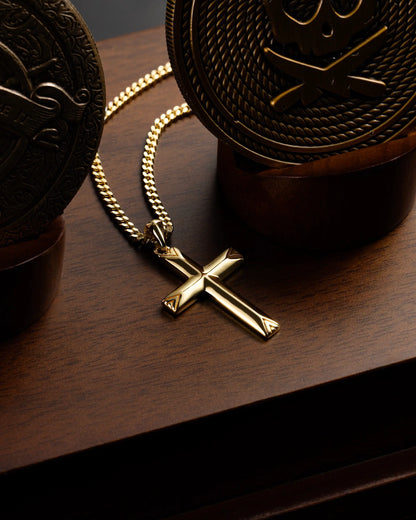 Cross Pendant - 14K Gold