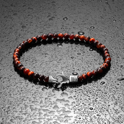 Spiritual Bead Bracelet, 4MM - Red Tiger’s Eye