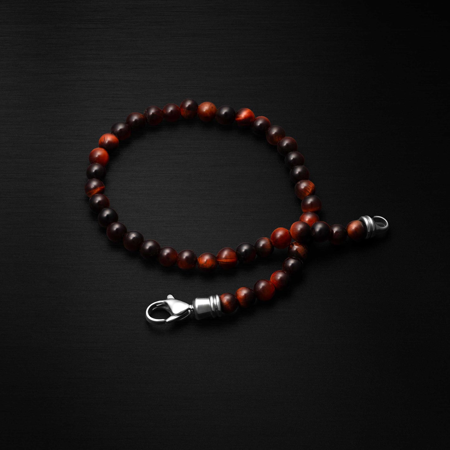 Spiritual Bead Bracelet, 4MM - Red Tiger’s Eye