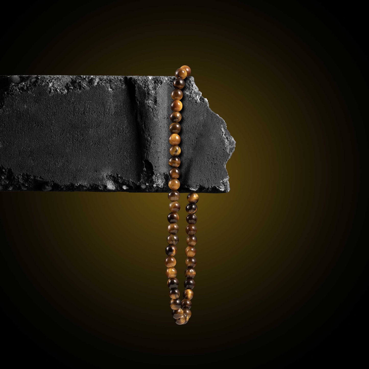 Spiritual Bead Bracelet, 4MM - Tiger’s Eye