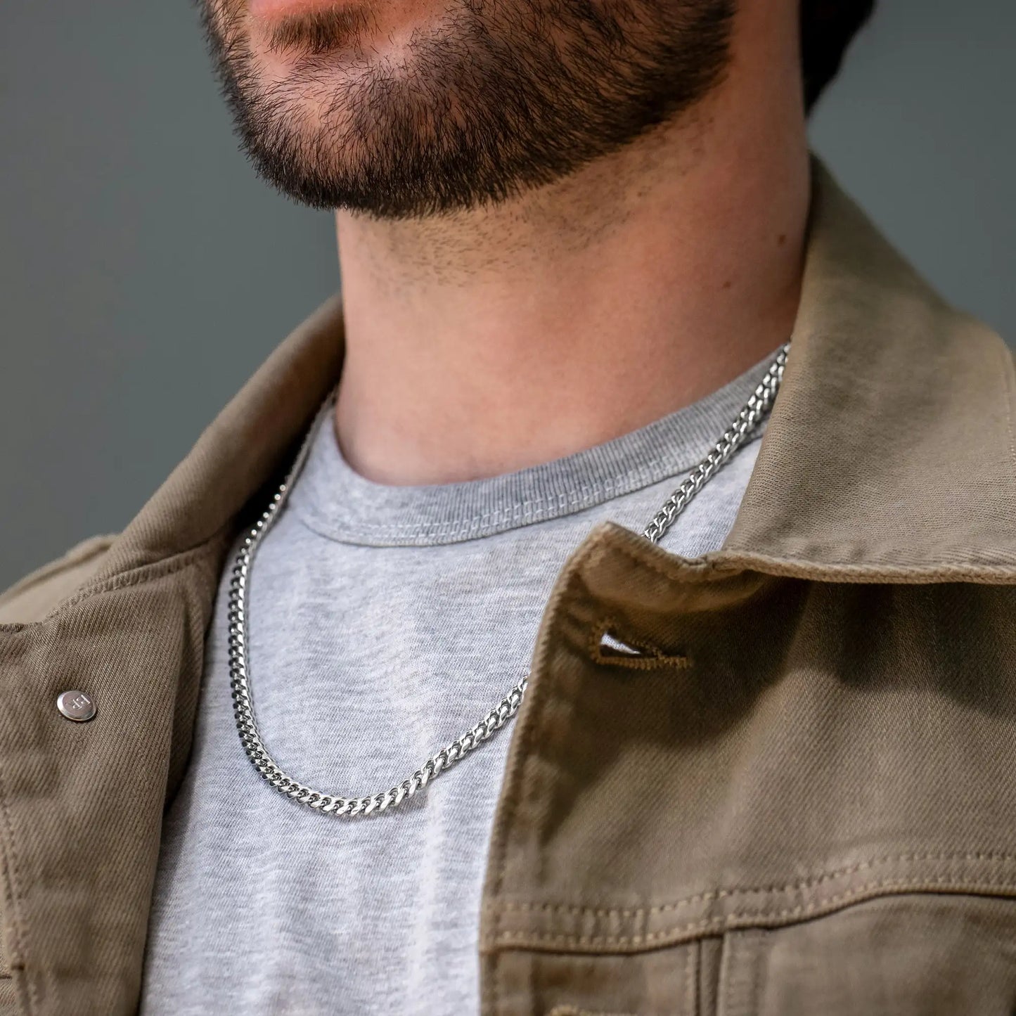 Cuban Chain Necklace, 5MM - Silver