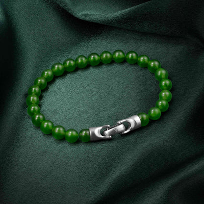 Spiritual Bead Bracelet, 8MM - Green Onyx