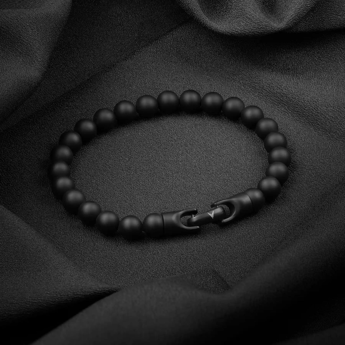 Spiritual Bead Bracelet, 8MM - Black Onyx