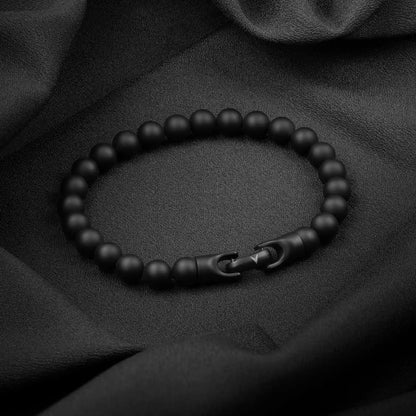 Spiritual Bead Bracelet, 8MM - Black Onyx