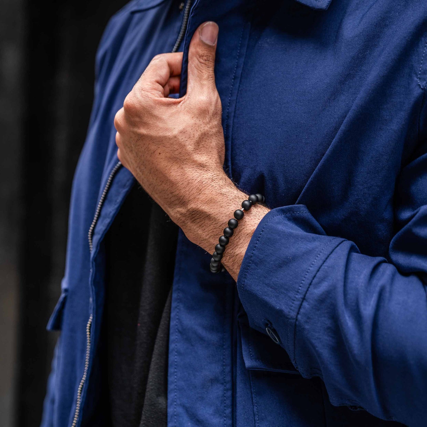 Spiritual Bead Set 8mm - Green & Black Onyx