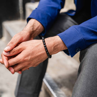 Spiritual Bead Set 8mm - Green & Black Onyx