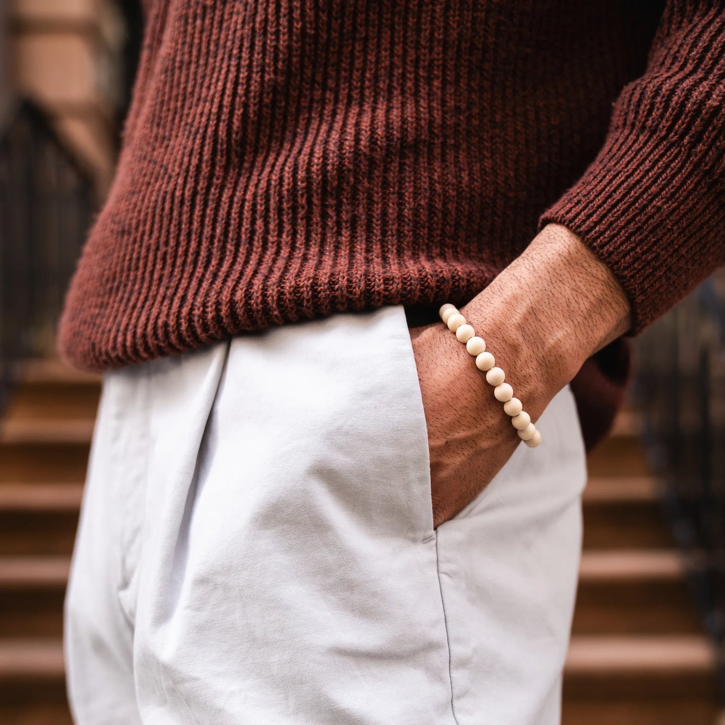 Spiritual Bead Set 8mm - Black Onyx & Riverstone