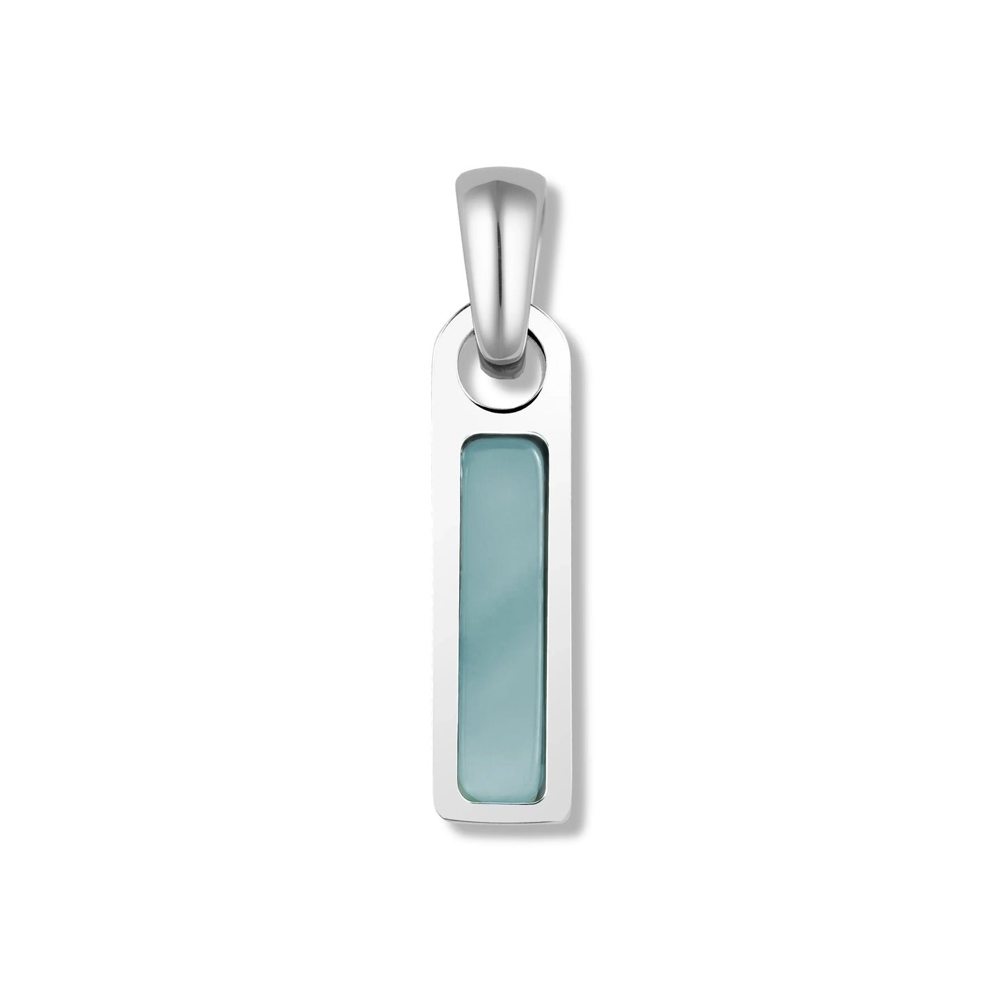 Birthstone Tag Pendant - Silver
