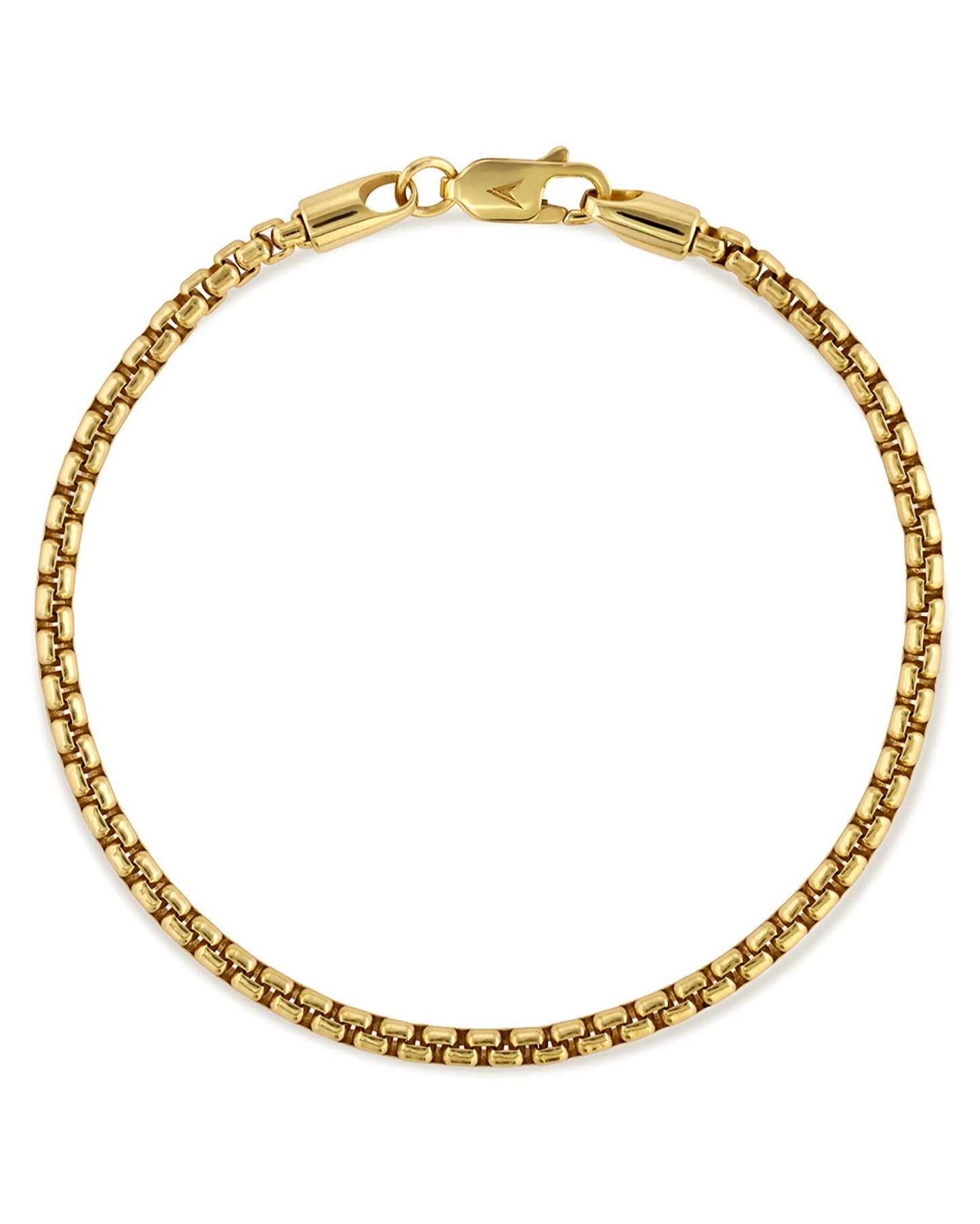 Box Chain Bracelet, 3MM - 14K Gold