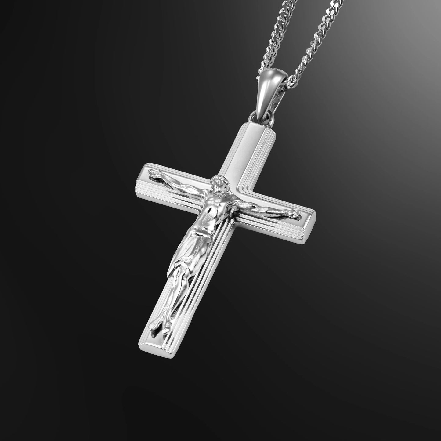 Crucifix Pendant - Silver