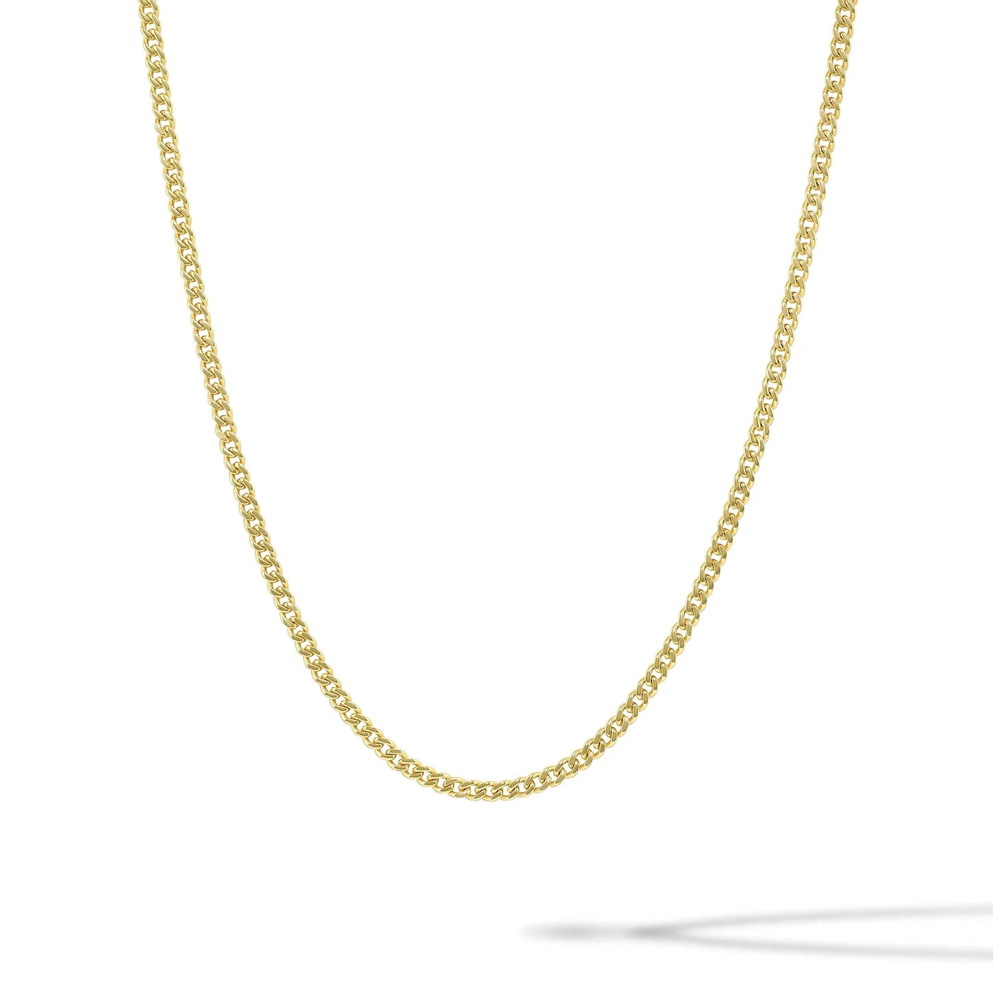 Cuban Chain Necklace 3MM - Gold