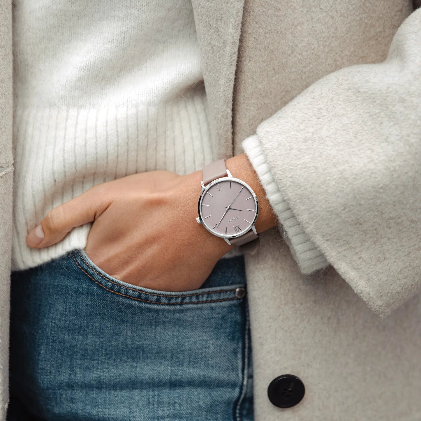 Eros Limited Release - Silver + Taupe