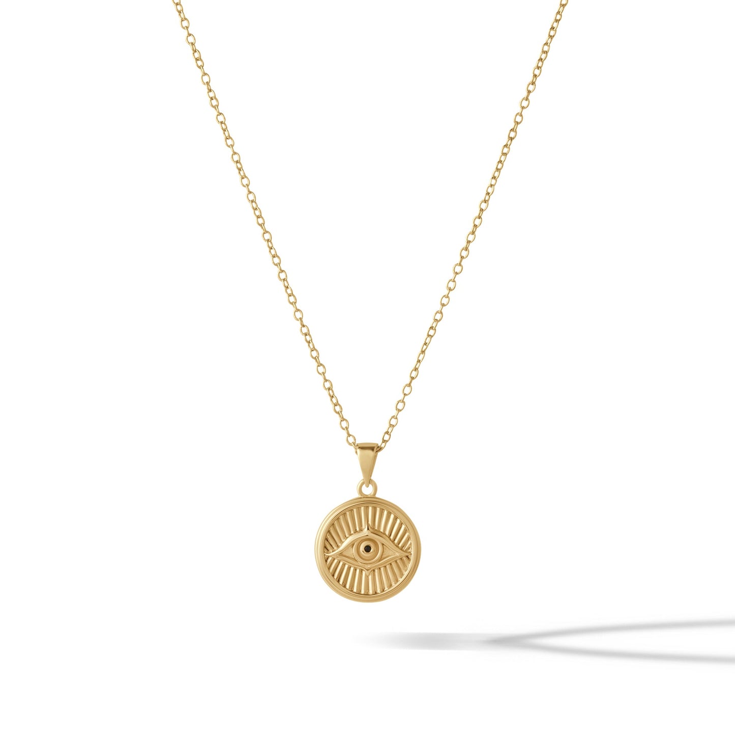 Courage: Evil Eye Necklace - Gold