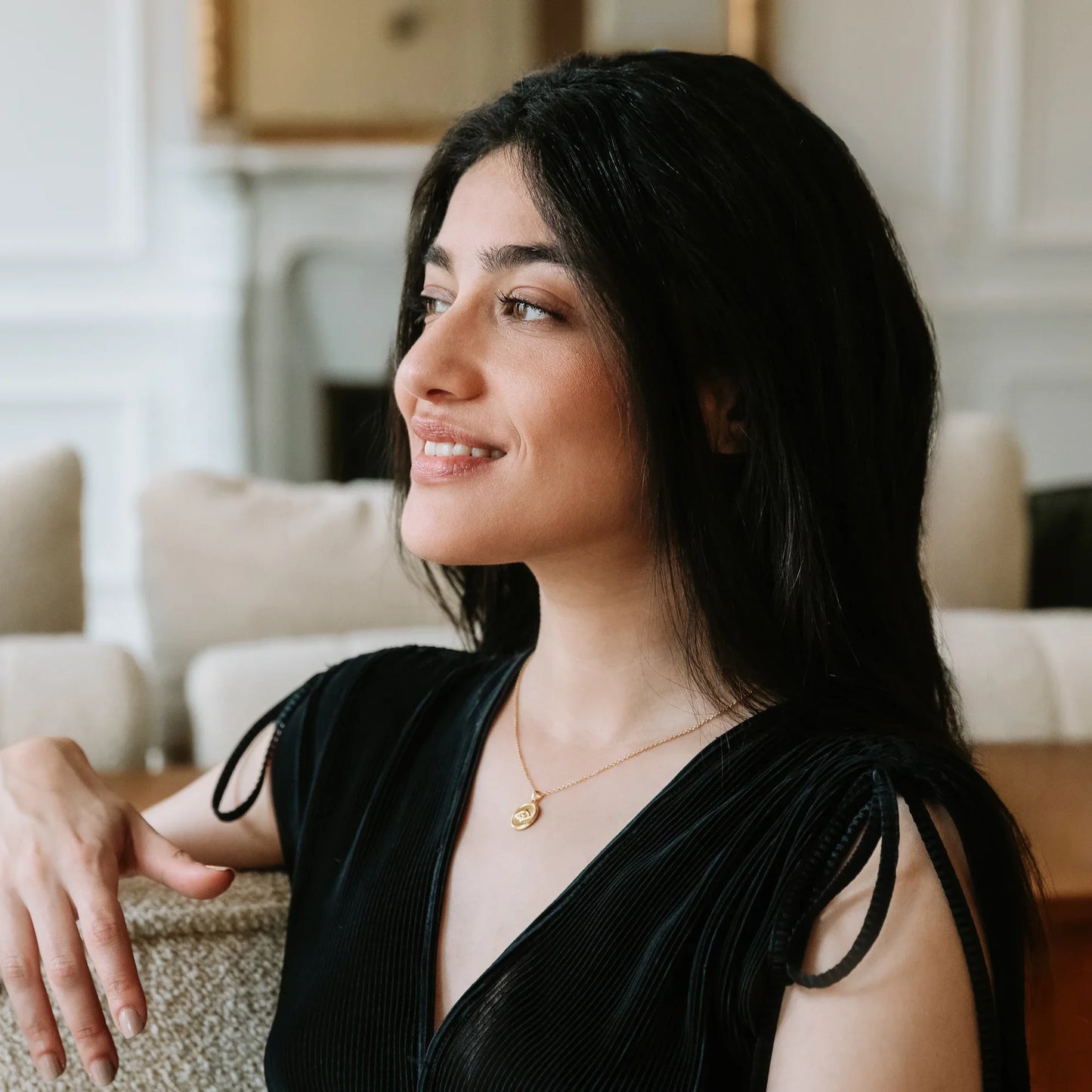 Courage: Evil Eye Necklace - Gold