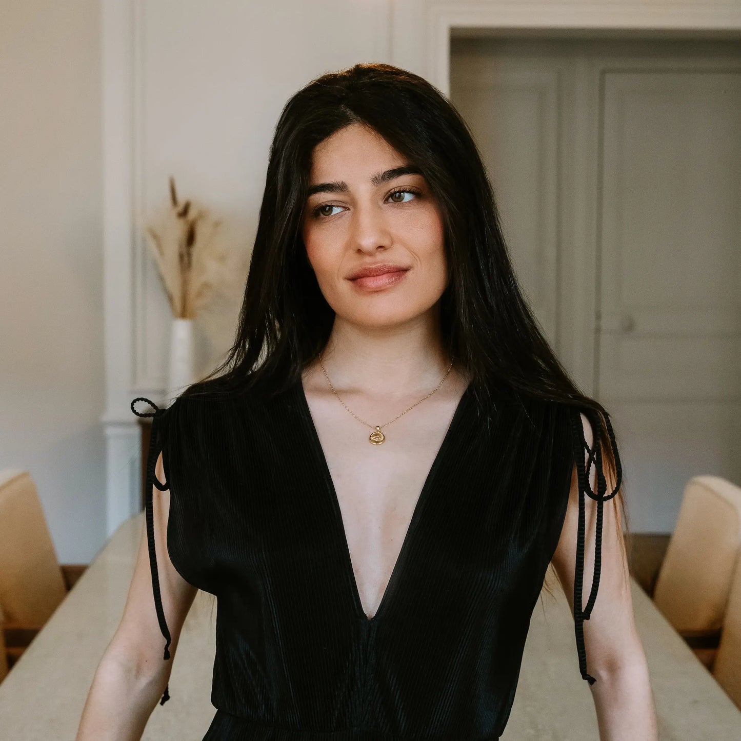 Courage: Evil Eye Necklace - Gold