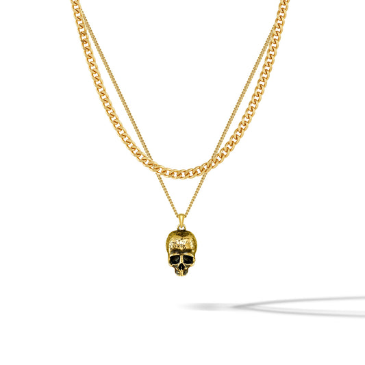 Momento Mori Pendant - Gold Set