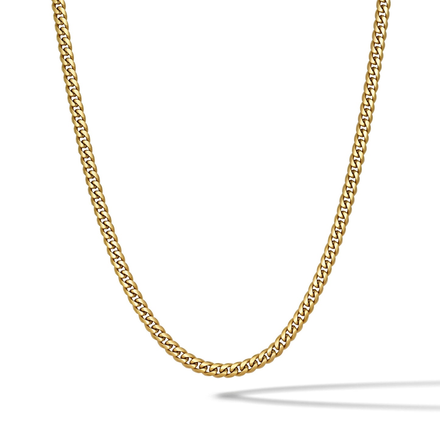 Cuban Chain Necklace, 5MM - 14K Gold