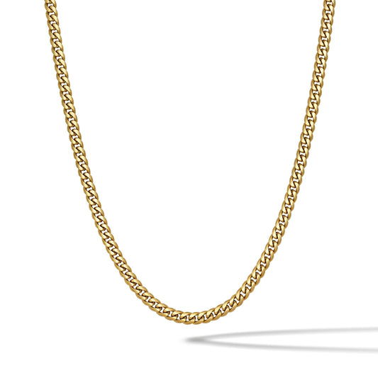Cuban Chain Necklace, 5MM - 14K Gold
