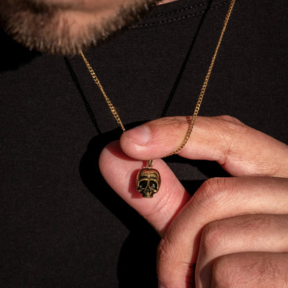 Memento Mori Pendant - 14K Gold