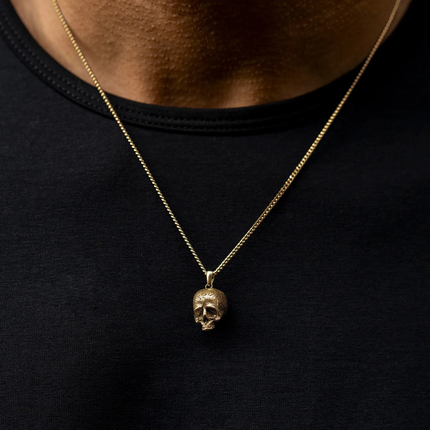 Memento Mori Pendant - 14K Gold