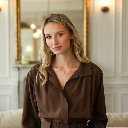 Pavé Cross Necklace - Gold