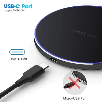 120W Fast Wireless Charger for iPhone 15 14 13 12 11 Pro Max Induction Wireless Charging Pad For Samsung S22 S21 S20 S10 9 Note