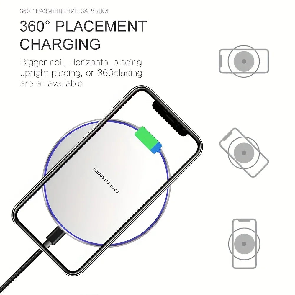 120W Fast Wireless Charger for iPhone 15 14 13 12 11 Pro Max Induction Wireless Charging Pad For Samsung S22 S21 S20 S10 9 Note