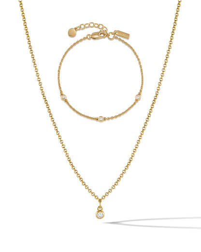 Sapphire Trio Set - Gold