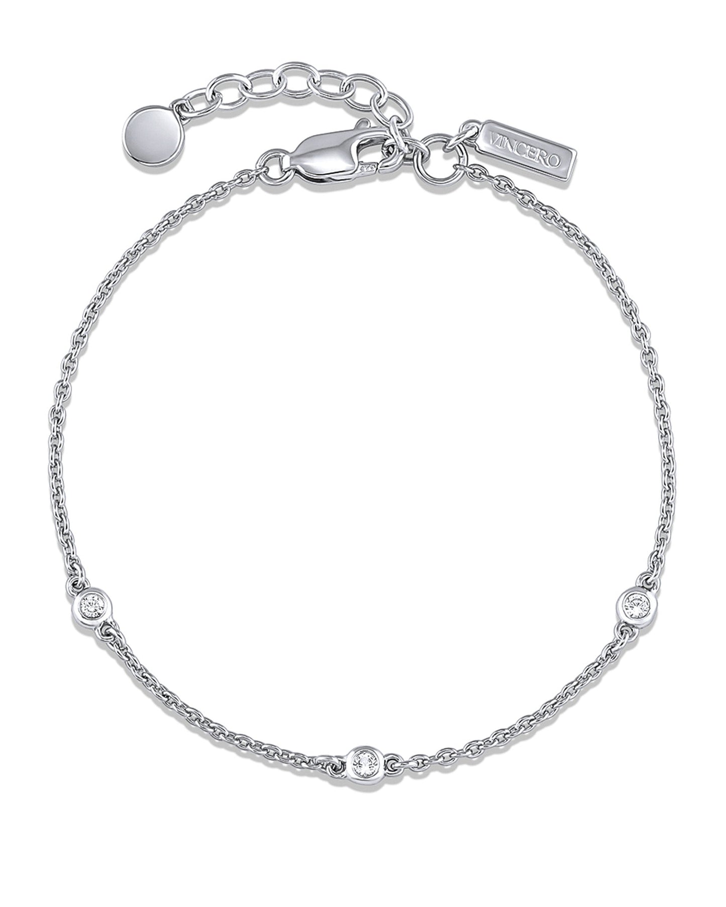 The Sapphire Trio Bracelet - Silver