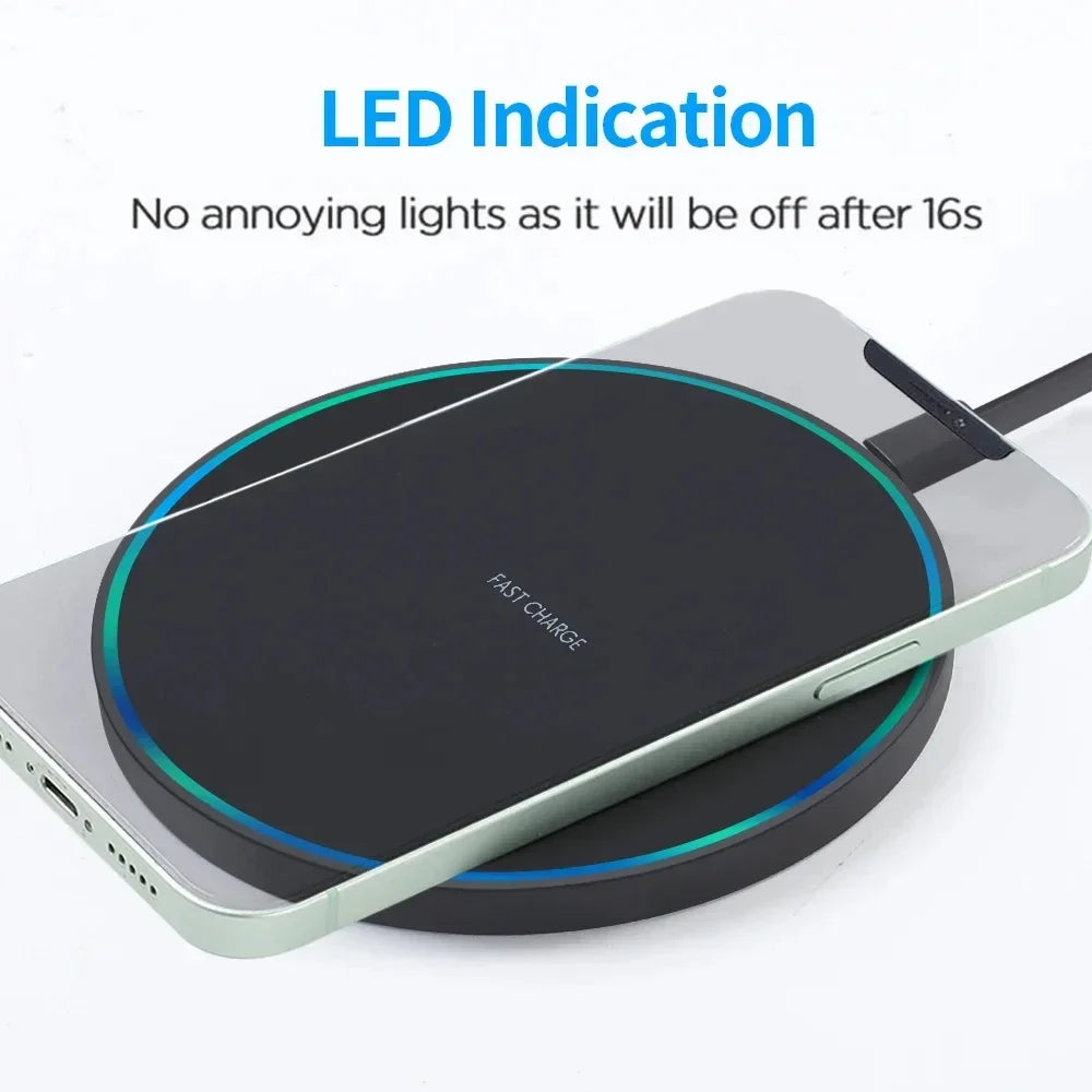 120W Fast Wireless Charger for iPhone 15 14 13 12 11 Pro Max Induction Wireless Charging Pad For Samsung S22 S21 S20 S10 9 Note