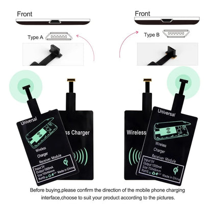 Universal Qi Wireless Charger Receiver Module Adapter for Xiaomi Huawei iPhone 6 6S 7 Plus 5 S 5S SE Charging Receptor Pad Coil