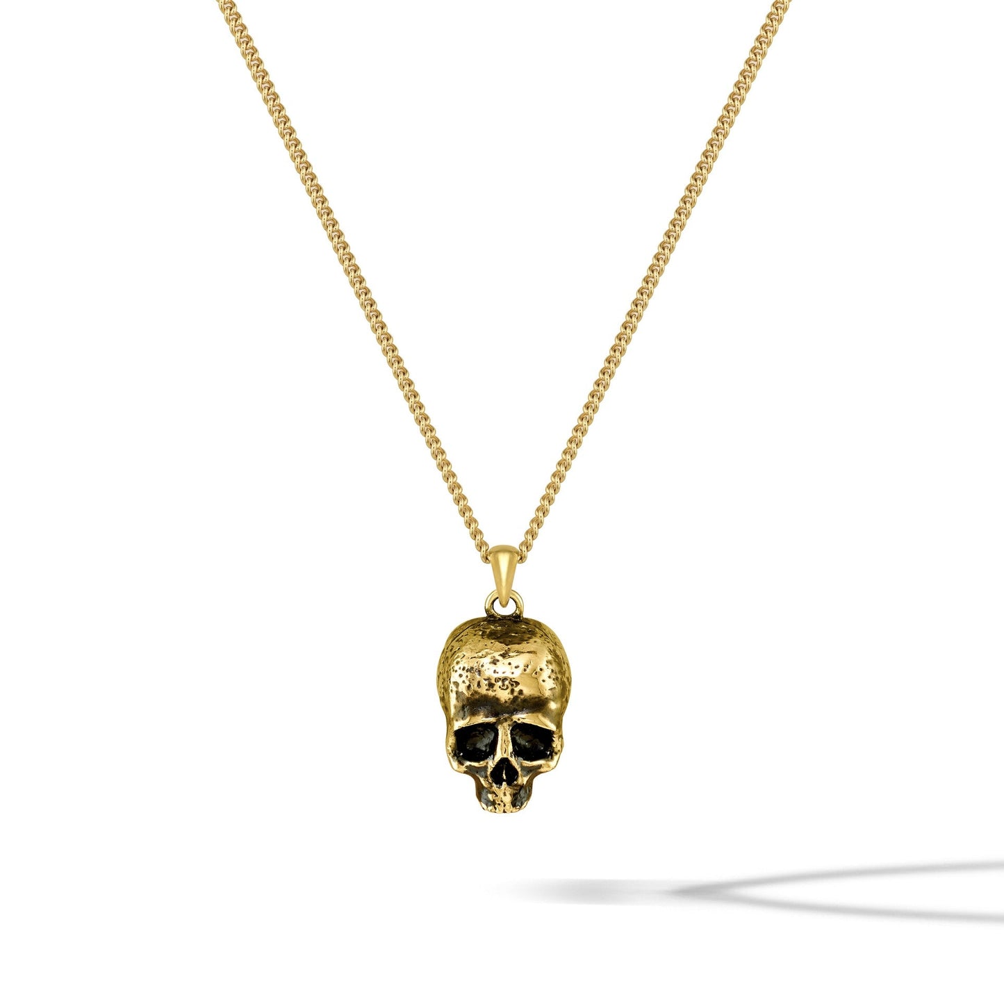Memento Mori Pendant - 14K Gold