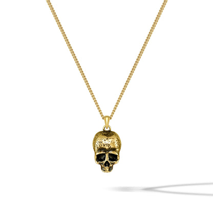Memento Mori Pendant - 14K Gold