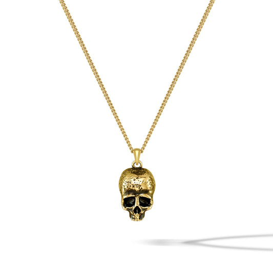 Memento Mori Pendant - 14K Gold