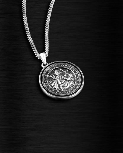 St. Christopher Set - Sterling Silver Set