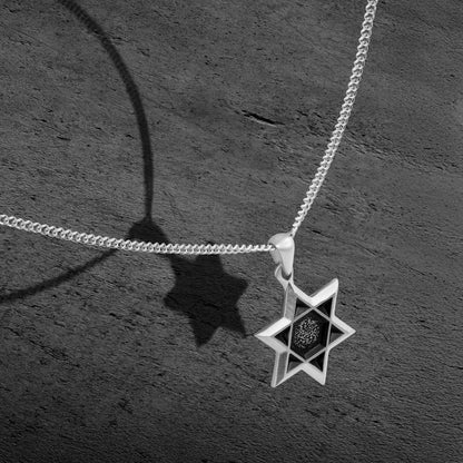 Star Of David Pendant - Silver