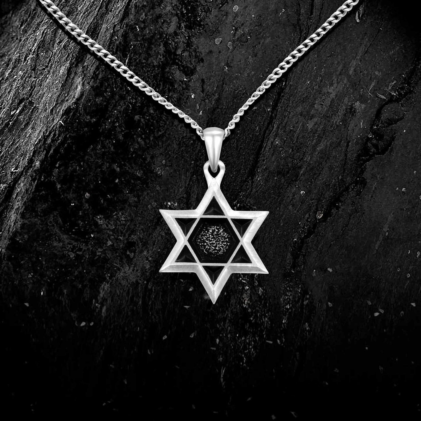 Star Of David Pendant - Silver