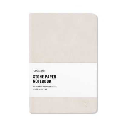 Stone Paper Notebook - Bone