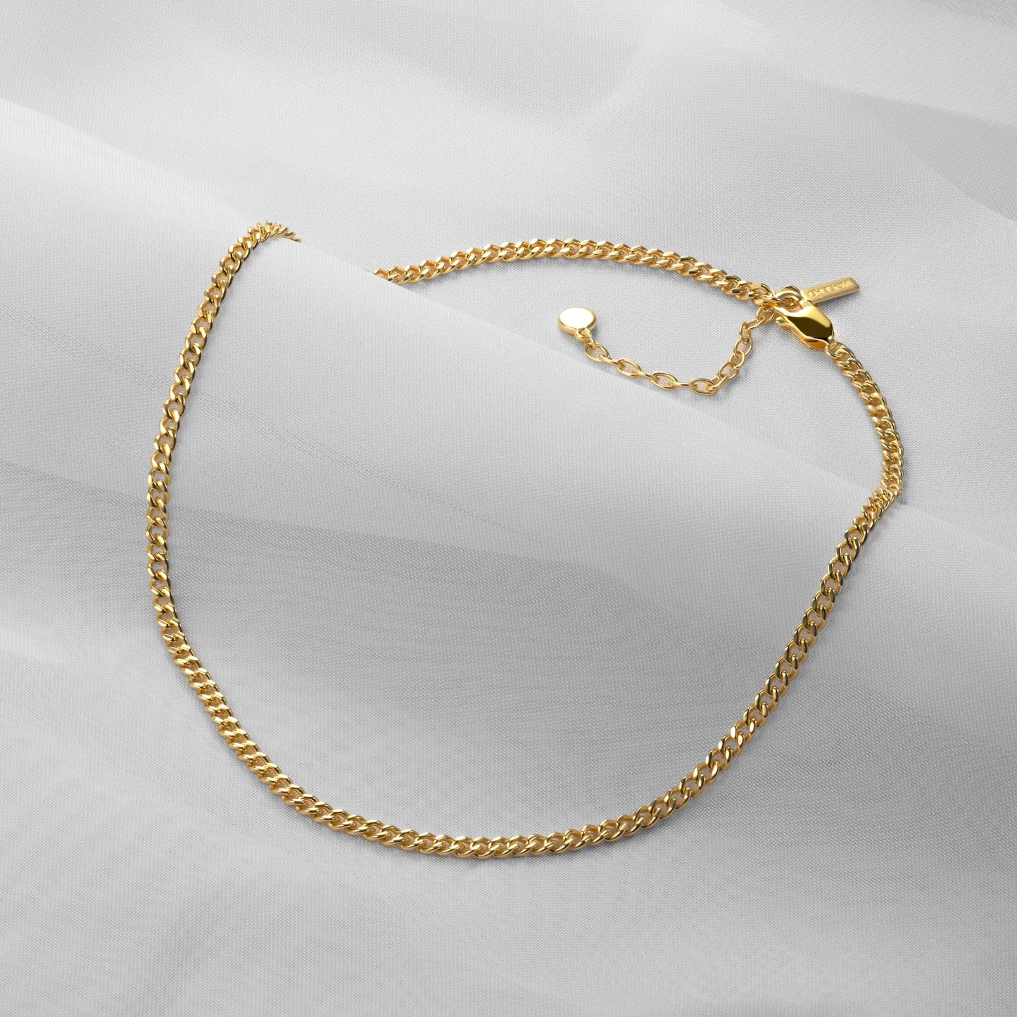 Cuban Chain Necklace 3MM - Gold