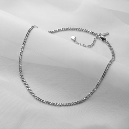Cuban Chain Necklace 3MM - Sterling Silver