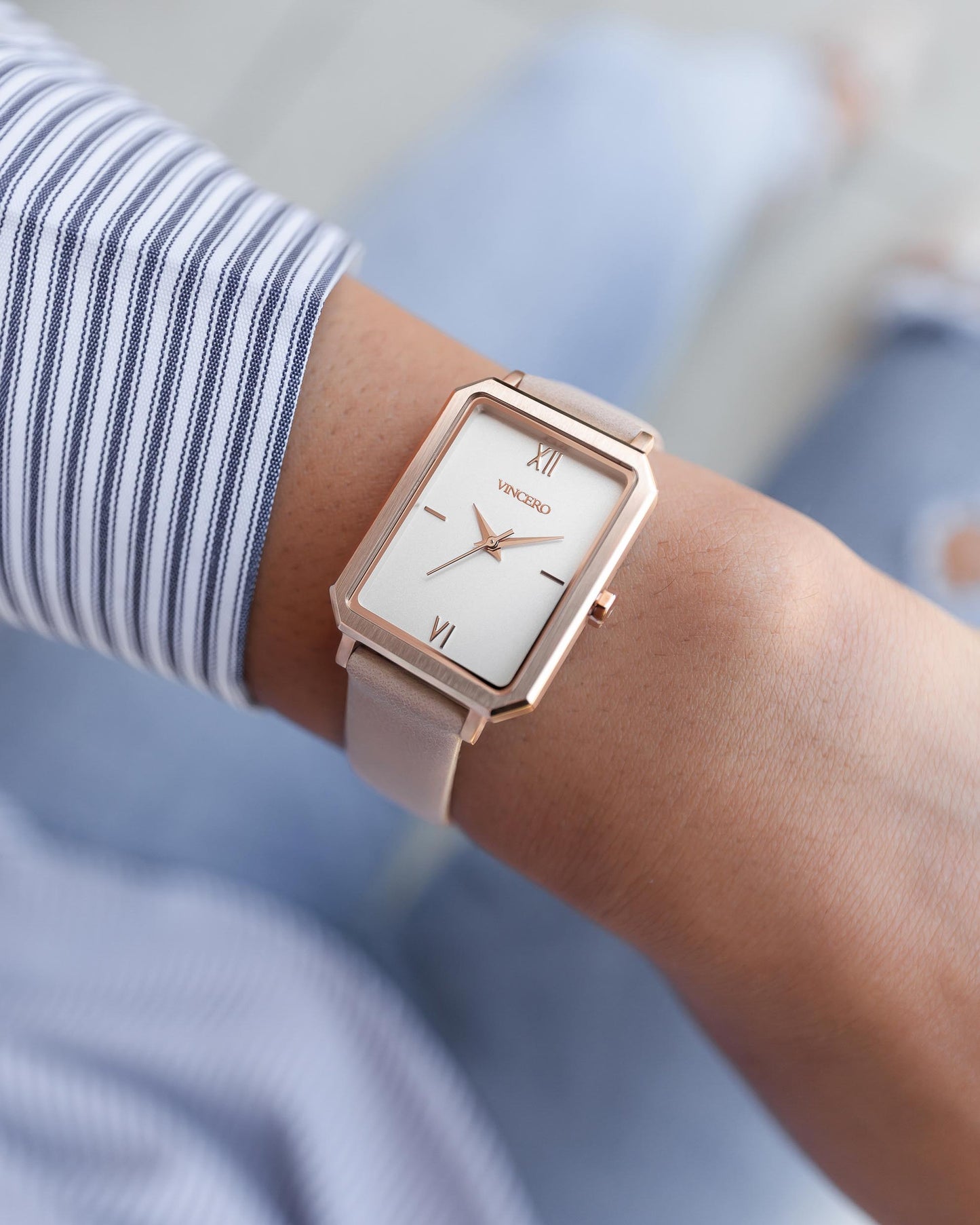 Natural Leather - Pale Pink 14mm