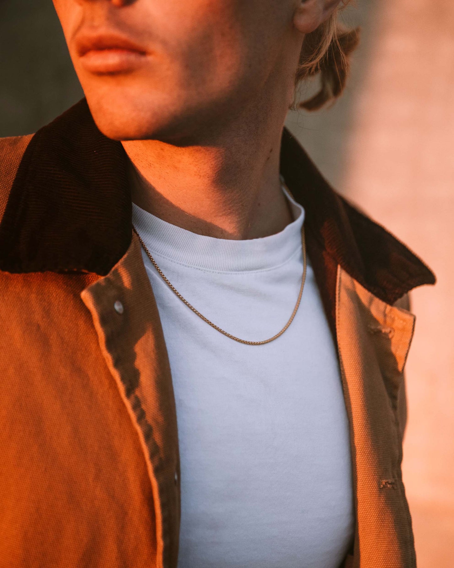 Box Chain Necklace, 2MM - 14K Gold