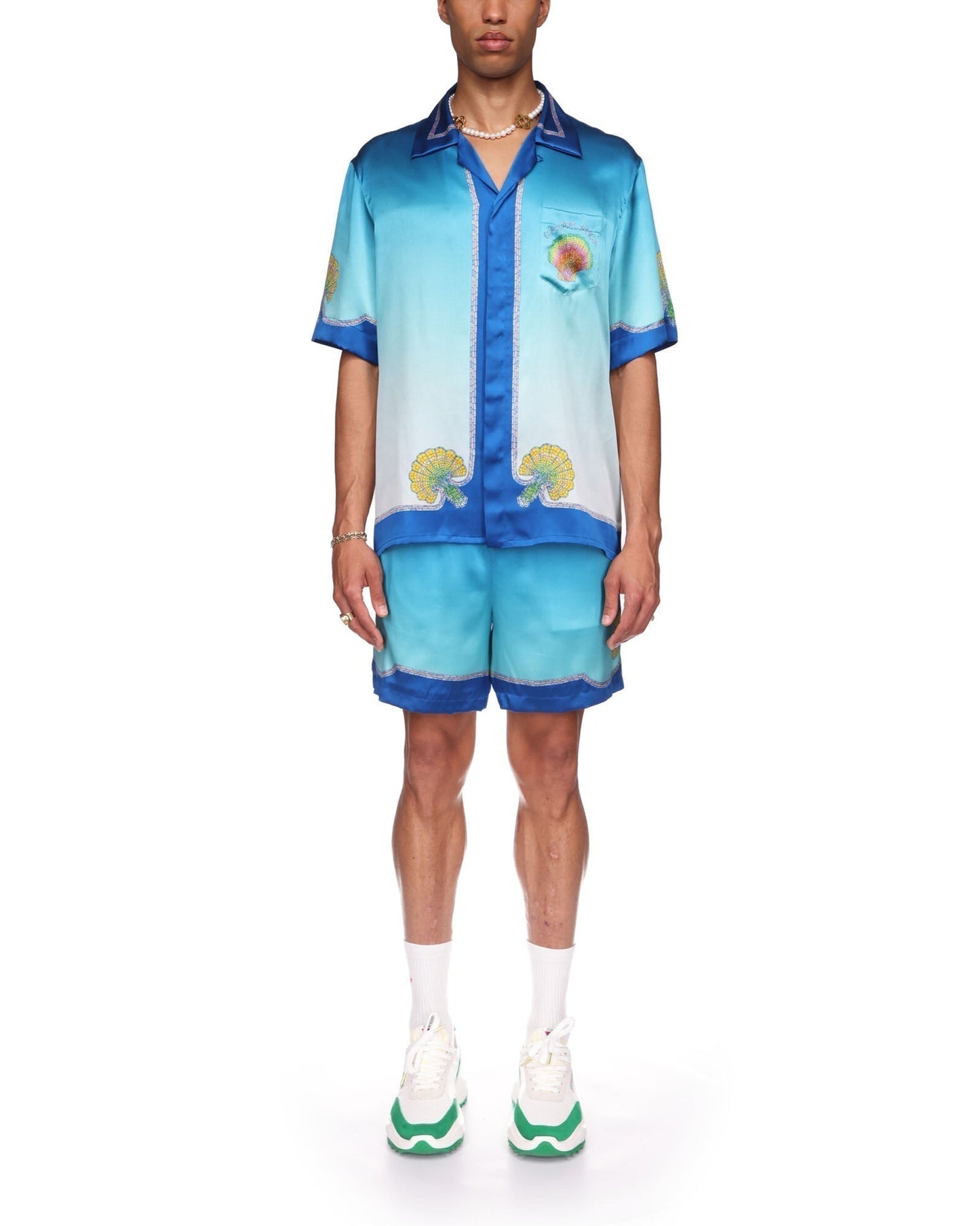 Coquillage Coloré Silk Shirt