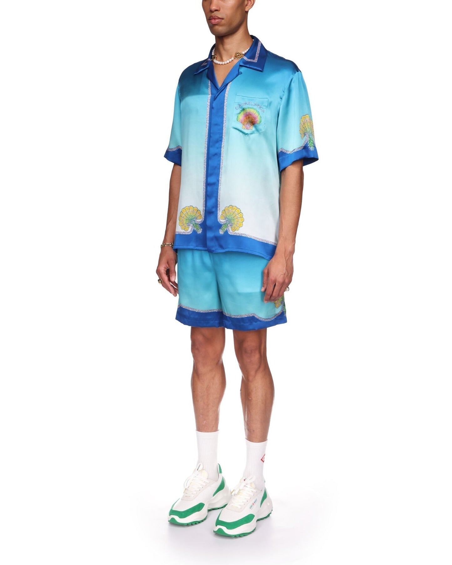 Coquillage Coloré Silk Shirt