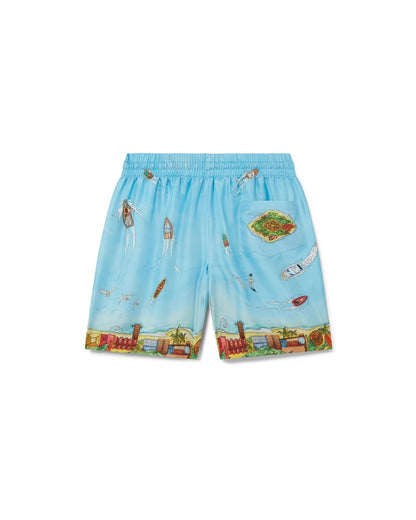 Maison Sur Piloti Silk Shorts