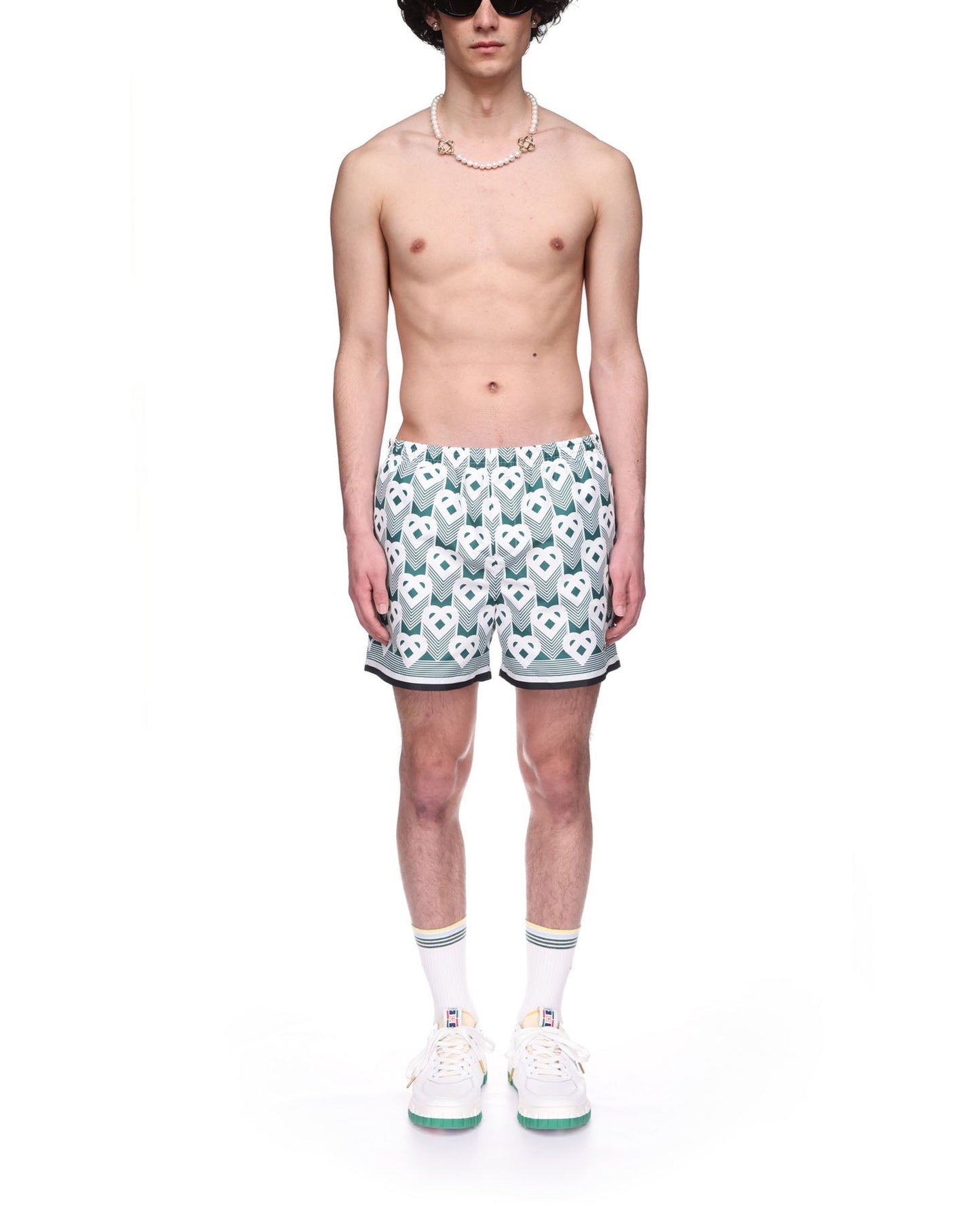 Heart Monogram Swim Trunks